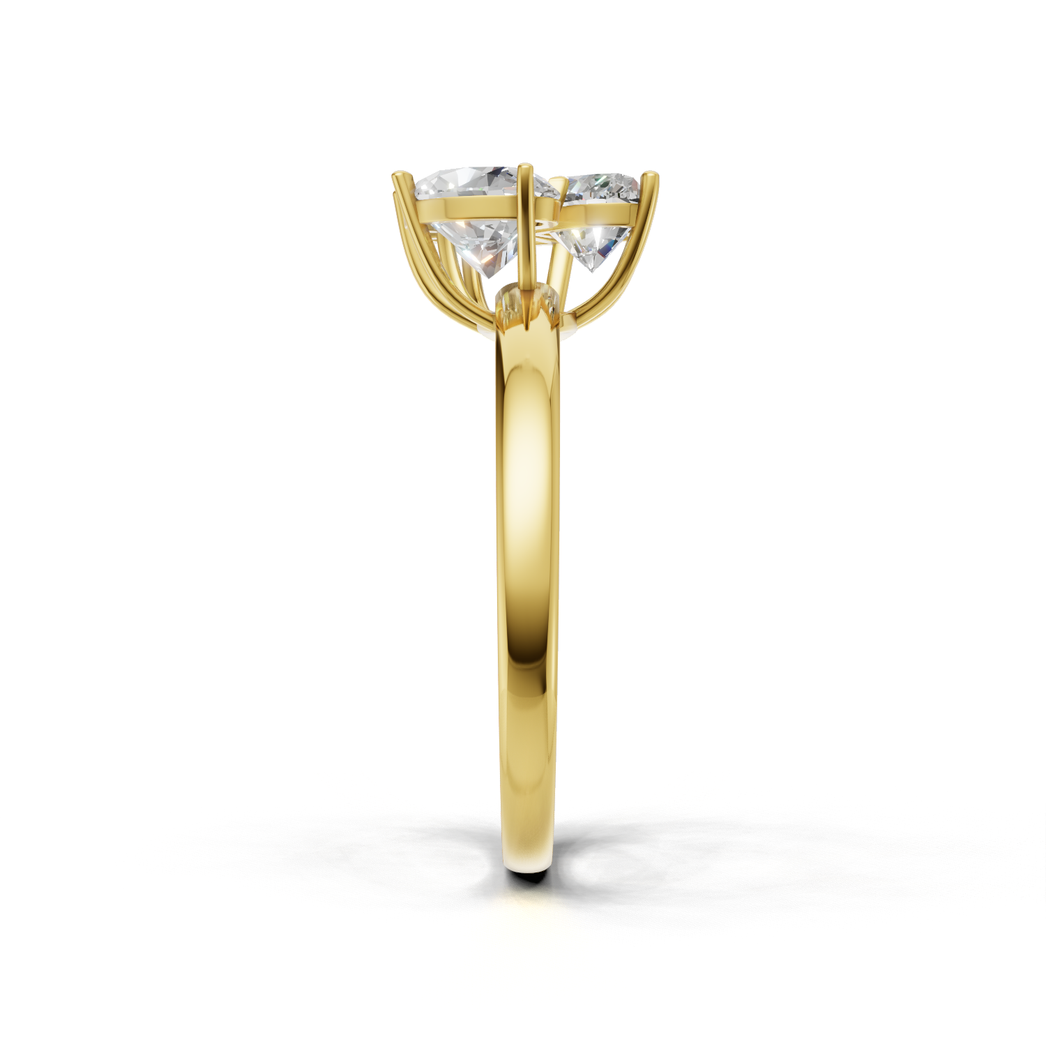 Cluster Ring Normal 18k Yellow Gold 1ct