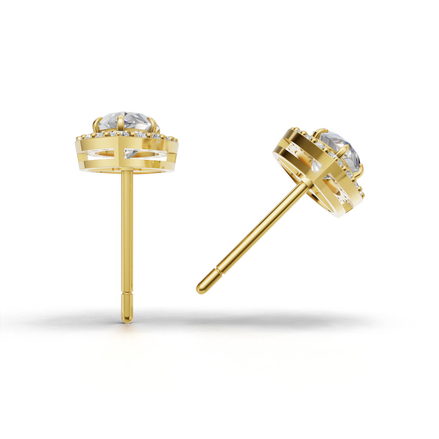 Pierce Marquise Halo 18k Yellow Gold 1ct