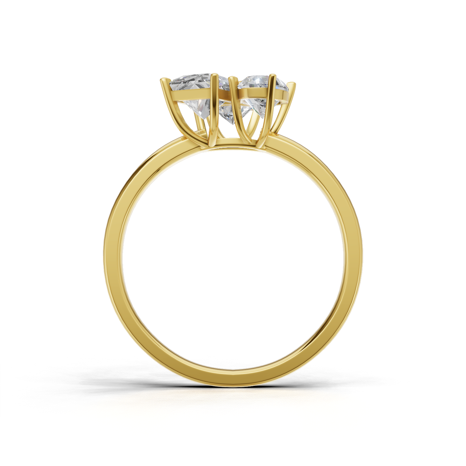 Cluster Ring Normal 18k Yellow Gold 1ct